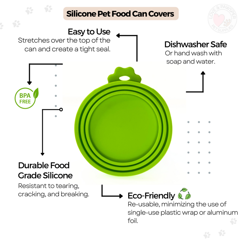 Durable Silicone Reusable Pet Food Can Lids