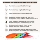 Durable Silicone Reusable Pet Food Can Lids