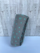 Pet Fleece Throw Blanket - Paw and Polka Dot Print